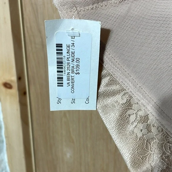 NWT Va Bien Marquise Plunge Convertible Longline Bra 2526 - Picture 3 of 5